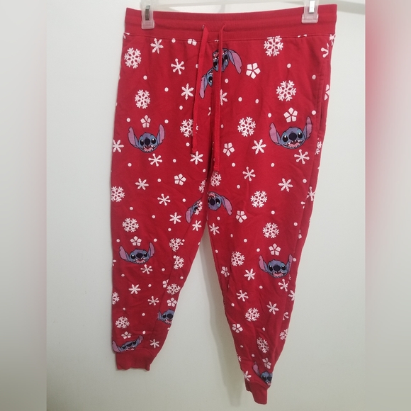 Cute EUC Stitch winter pj pants- w pockets! - Picture 2 of 7